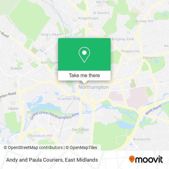 Andy and Paula Couriers map
