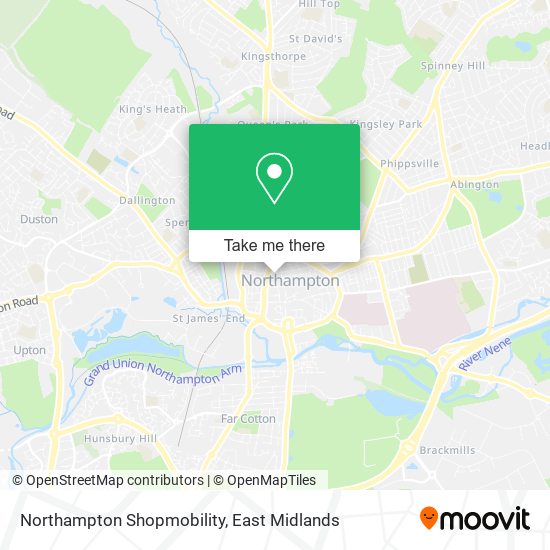 Northampton Shopmobility map