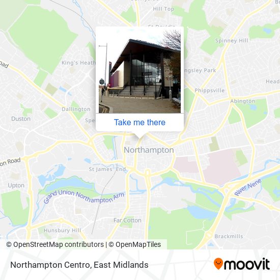 Northampton Centro map