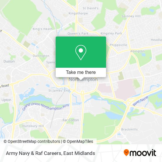Army Navy & Raf Careers map