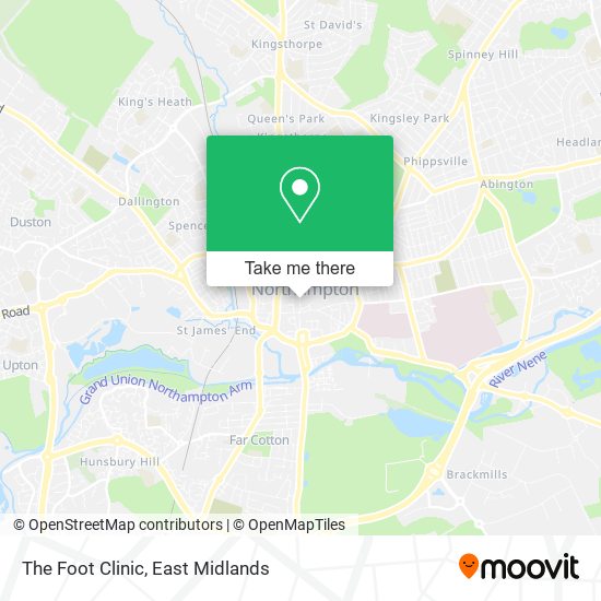 The Foot Clinic map