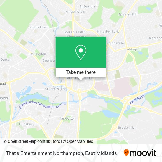 That's Entertainment Northampton map