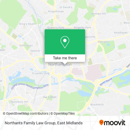 Northants Family Law Group map