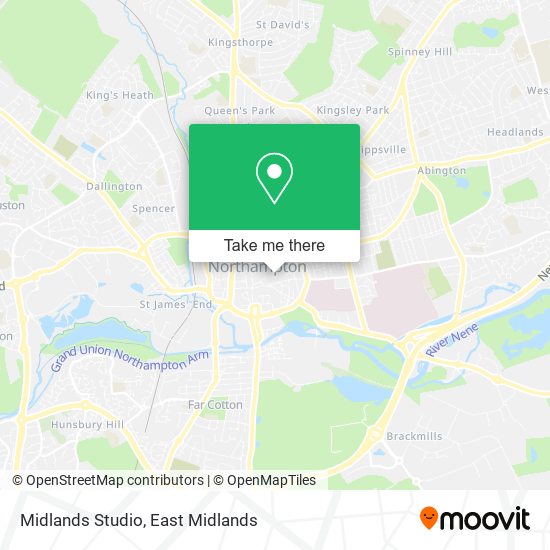 Midlands Studio map