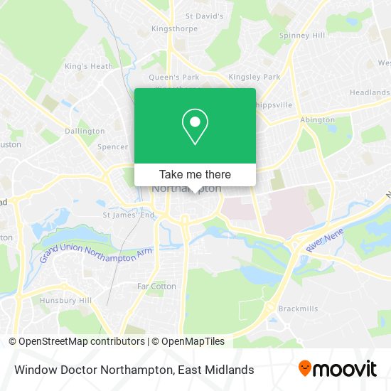 Window Doctor Northampton map