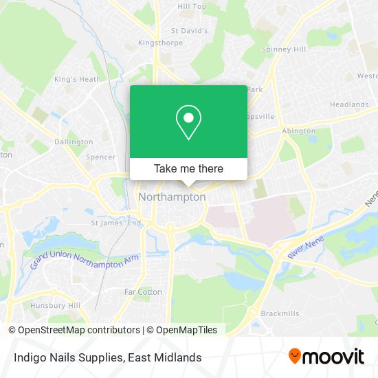 Indigo Nails Supplies map