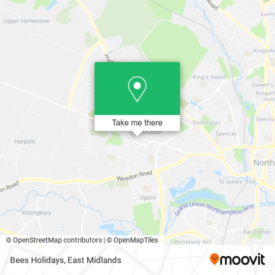 Bees Holidays map