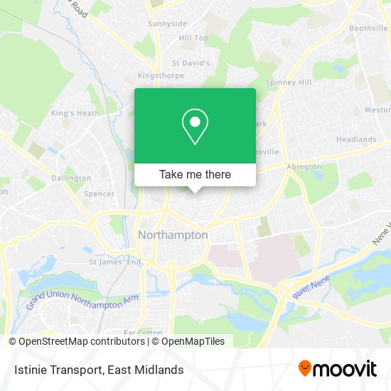 Istinie Transport map