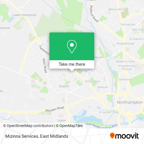 Mizinna Services map