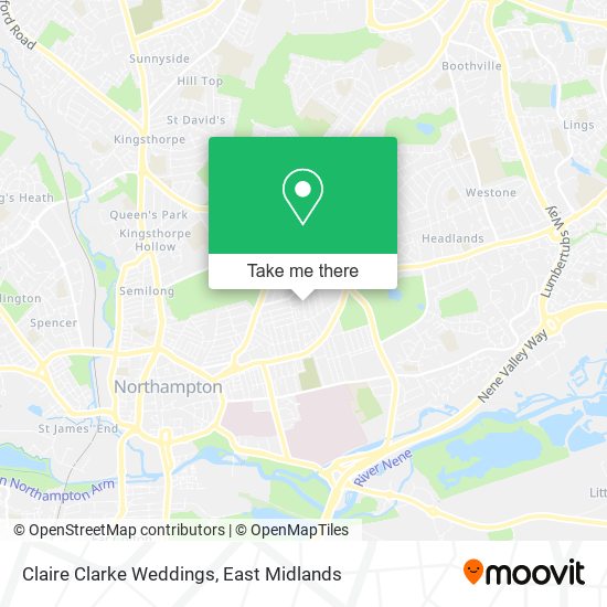 Claire Clarke Weddings map