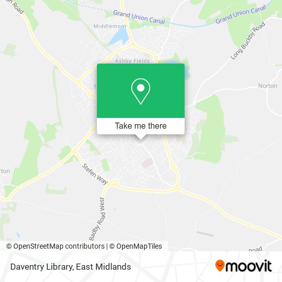 Daventry Library map