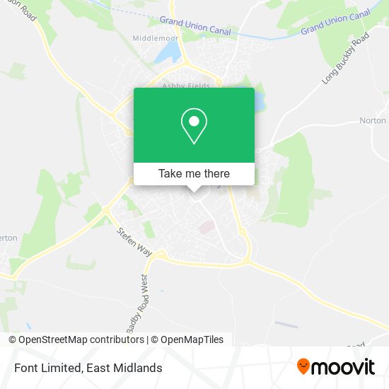 Font Limited map