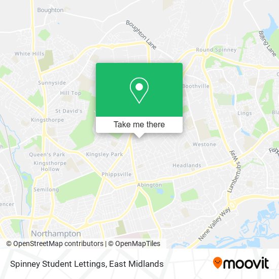 Spinney Student Lettings map