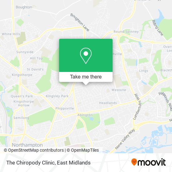 The Chiropody Clinic map