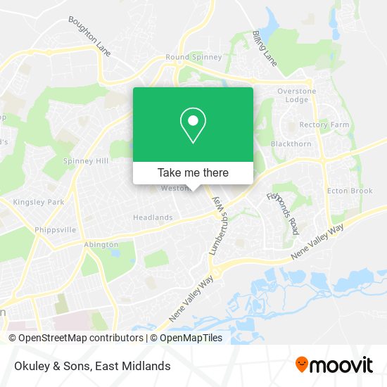 Okuley & Sons map
