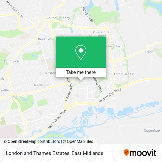 London and Thames Estates map