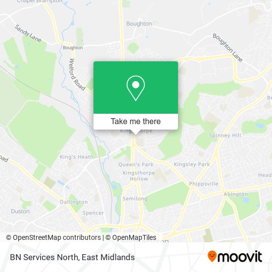 BN Services North map