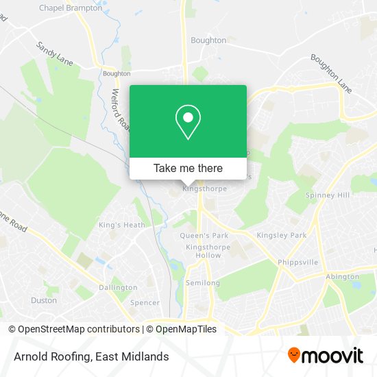 Arnold Roofing map