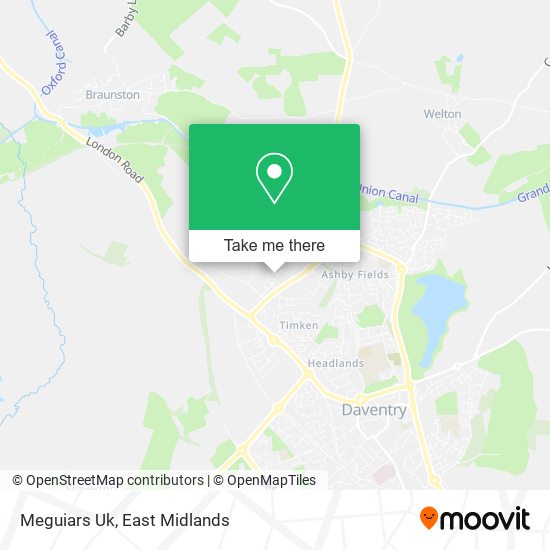 Meguiars Uk map