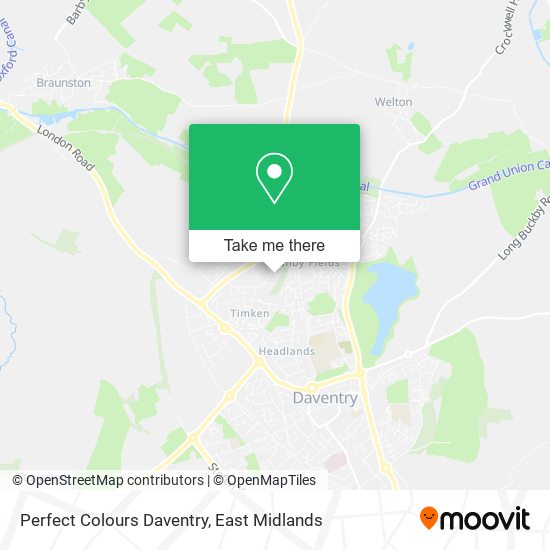 Perfect Colours Daventry map