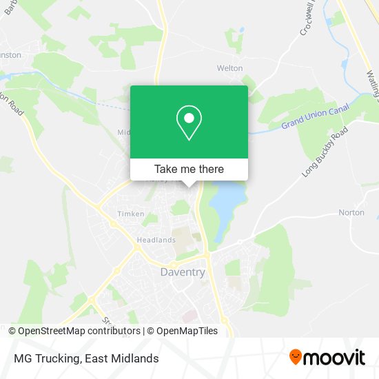MG Trucking map