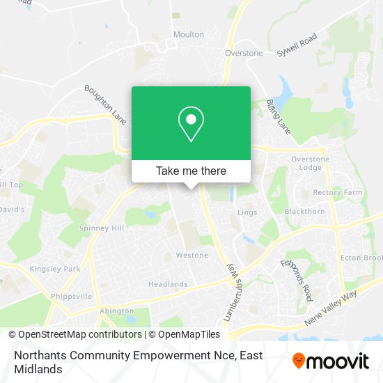 Northants Community Empowerment Nce map