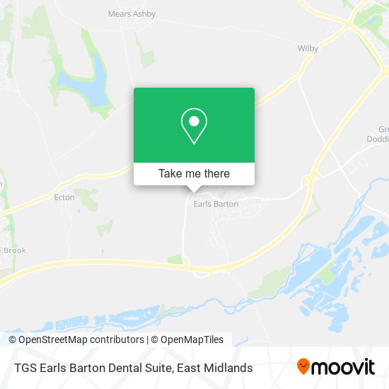 TGS Earls Barton Dental Suite map