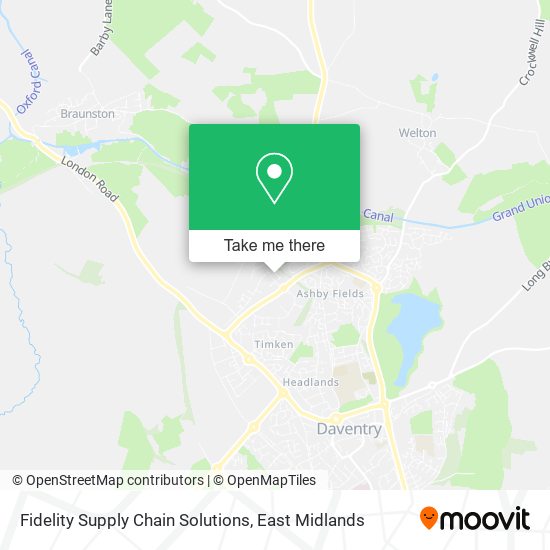Fidelity Supply Chain Solutions map