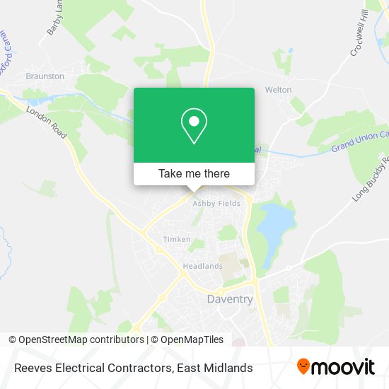 Reeves Electrical Contractors map