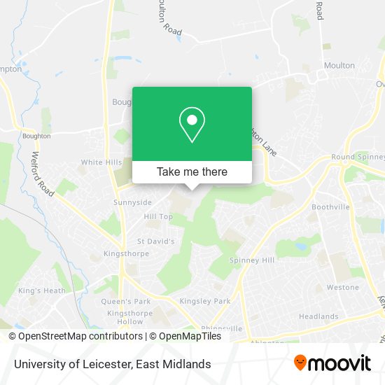 University of Leicester map