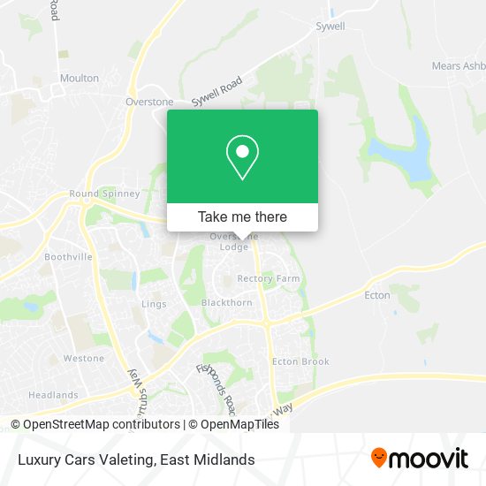 Luxury Cars Valeting map