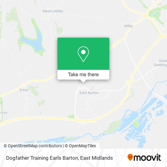 Dogfather Training Earls Barton map