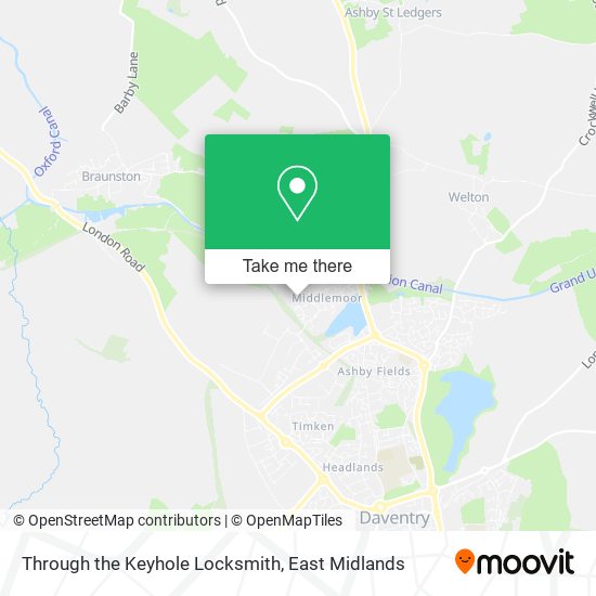 Through the Keyhole Locksmith map