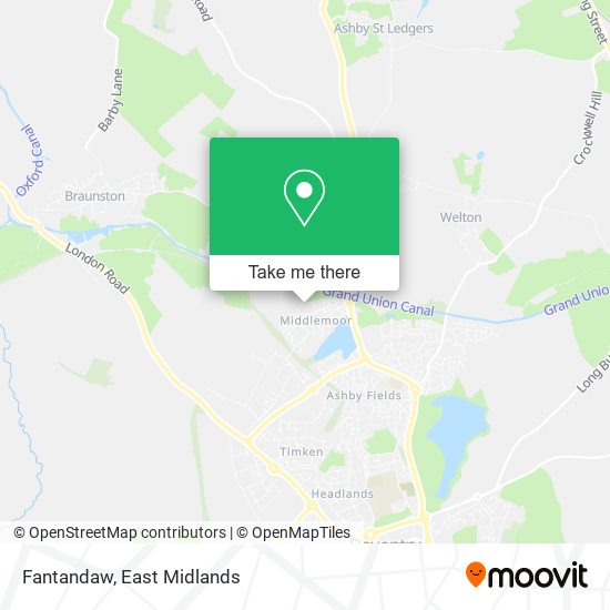 Fantandaw map