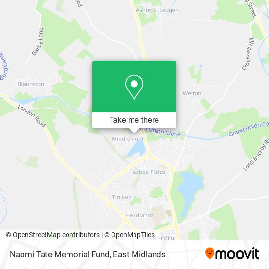 Naomi Tate Memorial Fund map