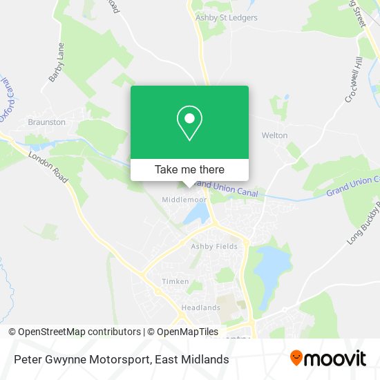 Peter Gwynne Motorsport map