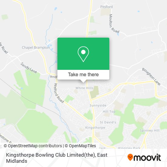 Kingsthorpe Bowling Club Limited(the) map