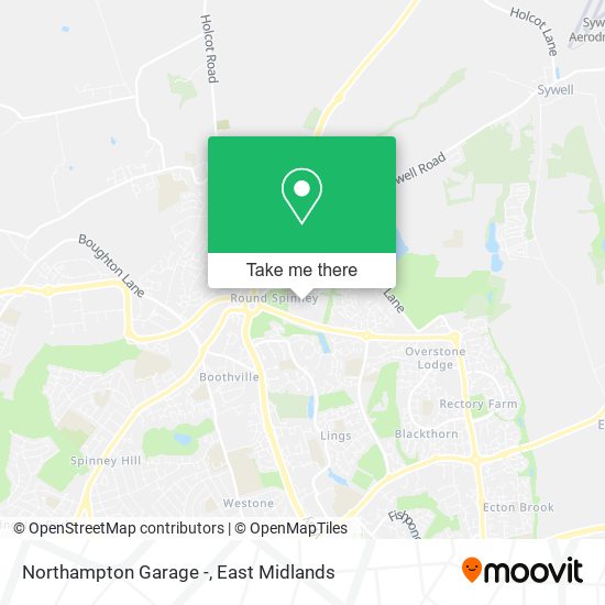 Northampton Garage - map