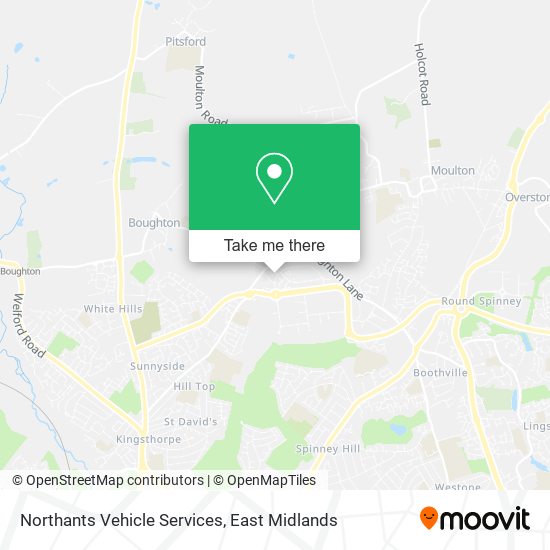 Northants Vehicle Services map