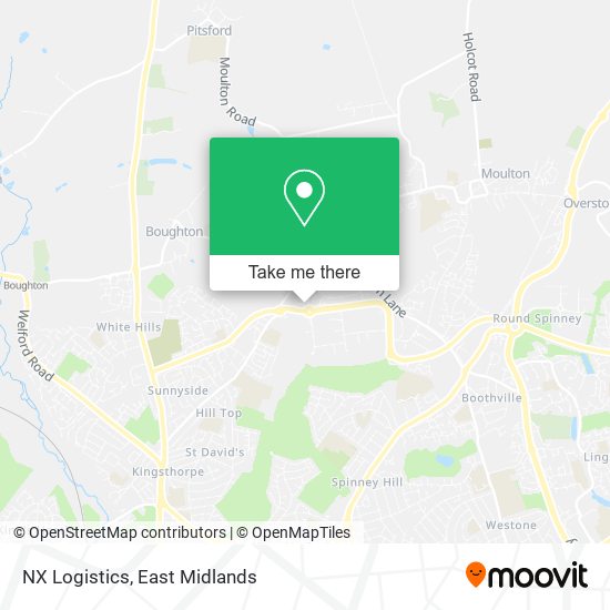 NX Logistics map