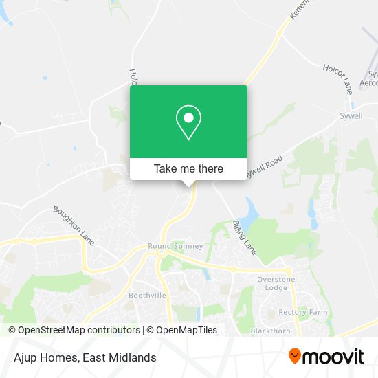 Ajup Homes map