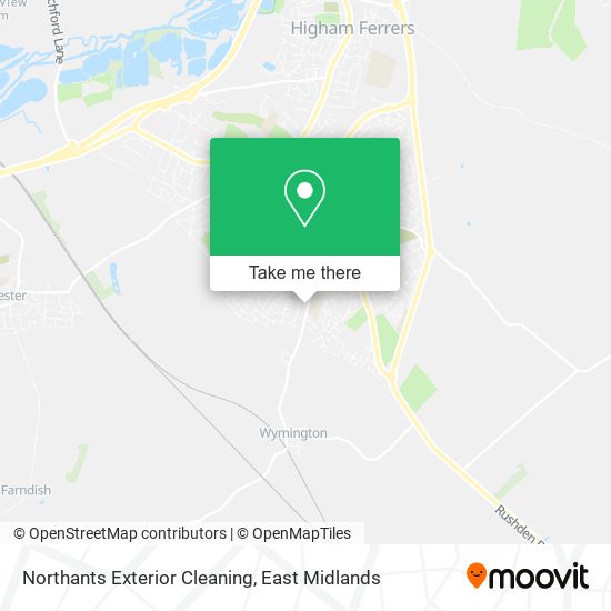 Northants Exterior Cleaning map