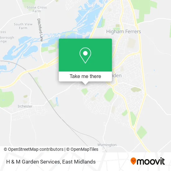 H & M Garden Services map