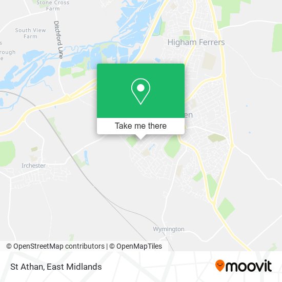 St Athan map