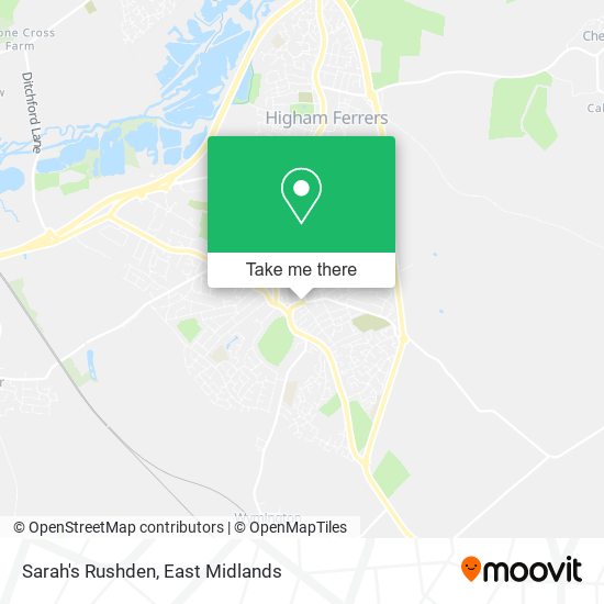 Sarah's Rushden map