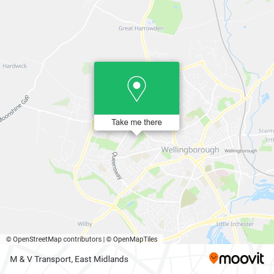 M & V Transport map