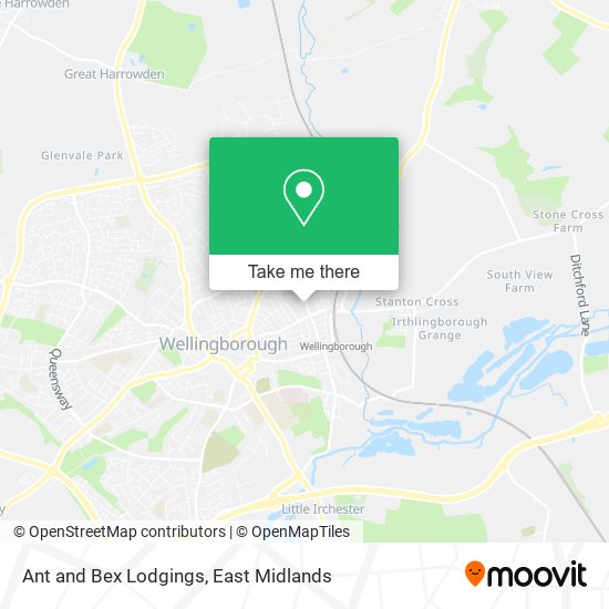 Ant and Bex Lodgings map