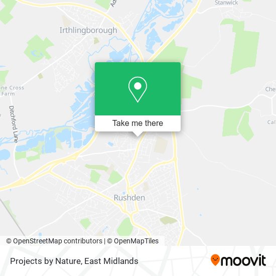 Projects by Nature map