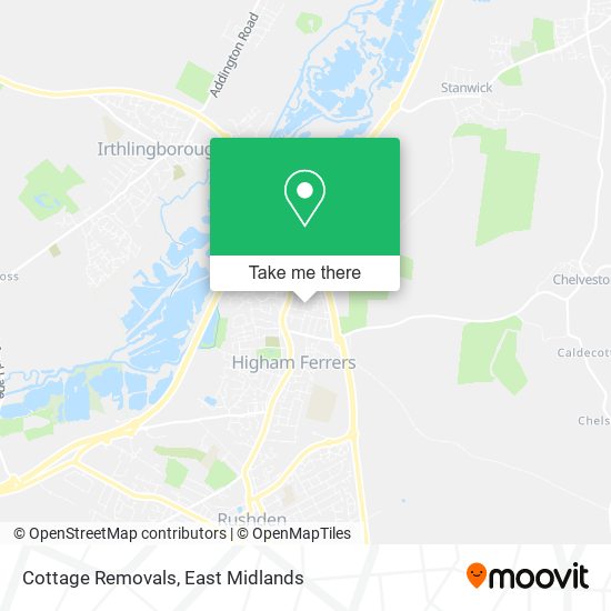 Cottage Removals map