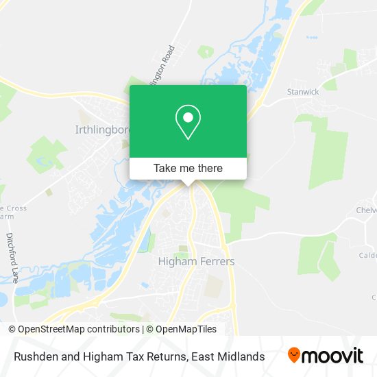 Rushden and Higham Tax Returns map